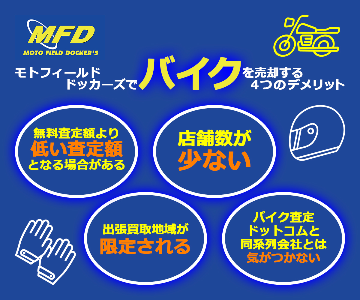 モトフィールドドッカーズ,デメリット