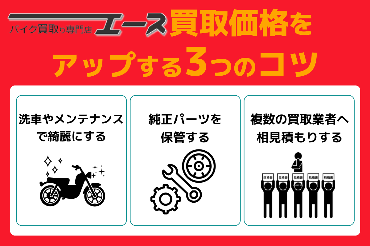 バイクエース,買取価格アップ